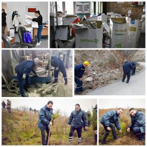 АД ЕСМ со акција за пошумување и собирање стара хартија