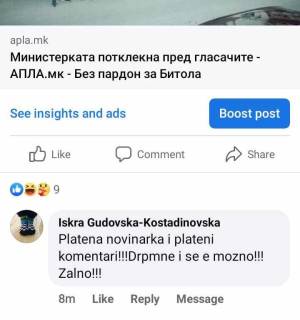 Мајката на министерката Бисера Костадиновска ја нападна новинарката Анета Блажевска