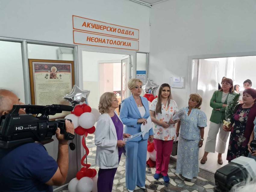 Подобри услови за родилките и нивните бебиња на реконструираниот оддел за Гинекологија и акушерство во Битолската болница